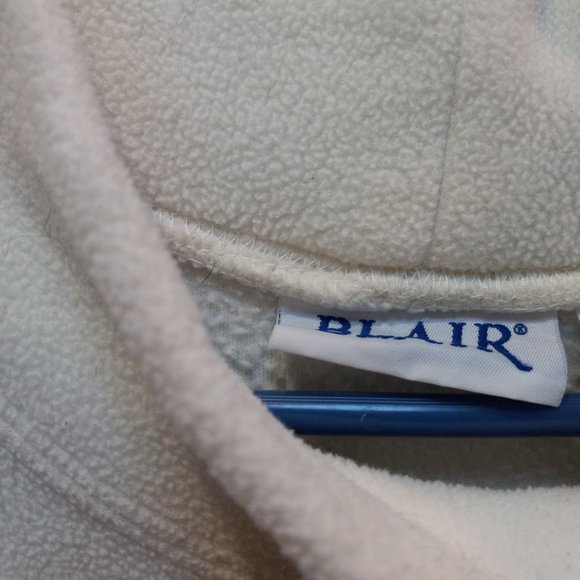 Blair Cream Color Thick Warm Fleece Cowl Neck Sweater Size 3XL (T-322) - Picture 7 of 7